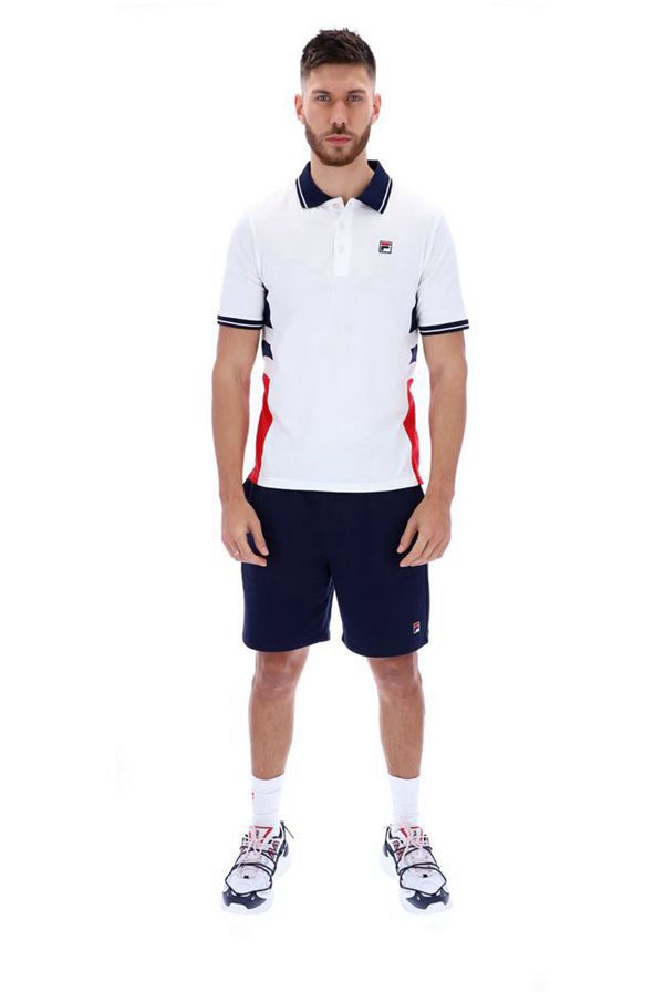 Camisas Polo Fila Homem Branco - Fila Opal Cut & Sew Portugal Online,IJSA-64931